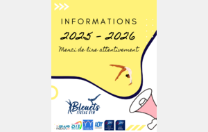 Informations BFG 2025/2026