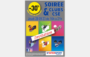 INTERSPORT Soirée clubs et CSE